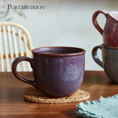 Portmeirion波特美林英国炻器陶瓷马克杯家用水杯咖啡杯早餐对杯