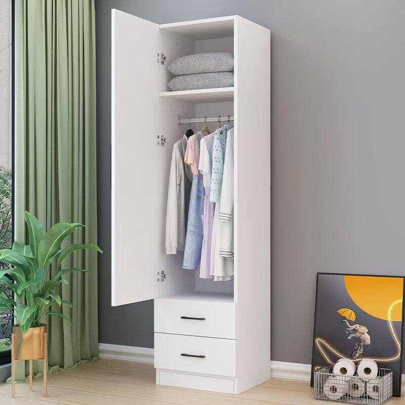 抽屉生态实木单门双门家用民宿卧室儿童储物出租房衣柜收纳定制柜