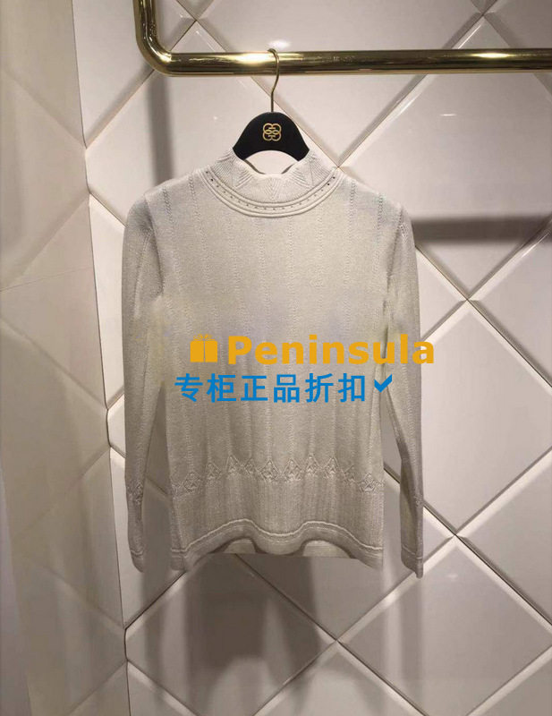 折扣专柜gerolamo洁兰慕20冬金丝半高领全羊毛国内代购针织衫毛衣