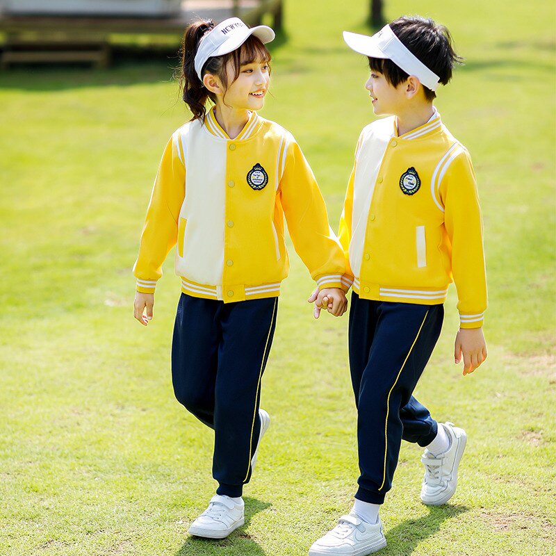 幼儿园园服春秋装儿童校服套装小学生班服三件套教师运动服毕业服