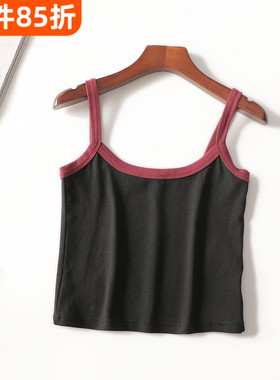 246831 秋短款套头吊带