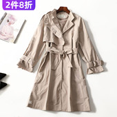 暗扣长袖 504012 秋长款 风衣