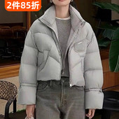 245121清货超值精品女装 羽绒服 洋气长袖 冬季 90鸭绒面包短款