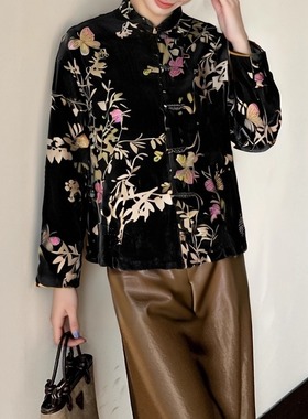 412499强烈推荐新款双面穿中国风精致好货秋中长款单排扣长袖外套