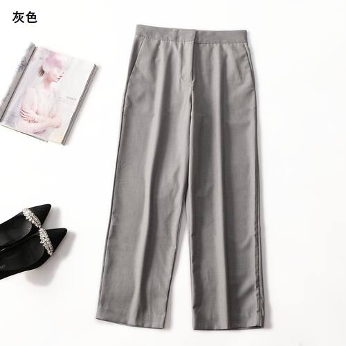 246721强烈推荐南油高端轻奢高档女装夏西裤九分烟管女裤休闲裤