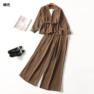 子套装 上衣裤 秋五分套头长袖 247484