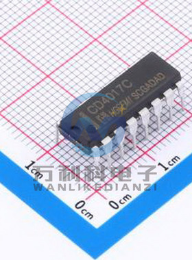 CD4017CN 计数器/分频器 DIP-16封装 原装正品