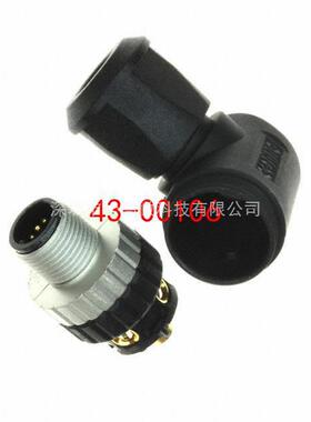 43-00106 [CONN PLUG 5POS INLINE PIN RA M12]