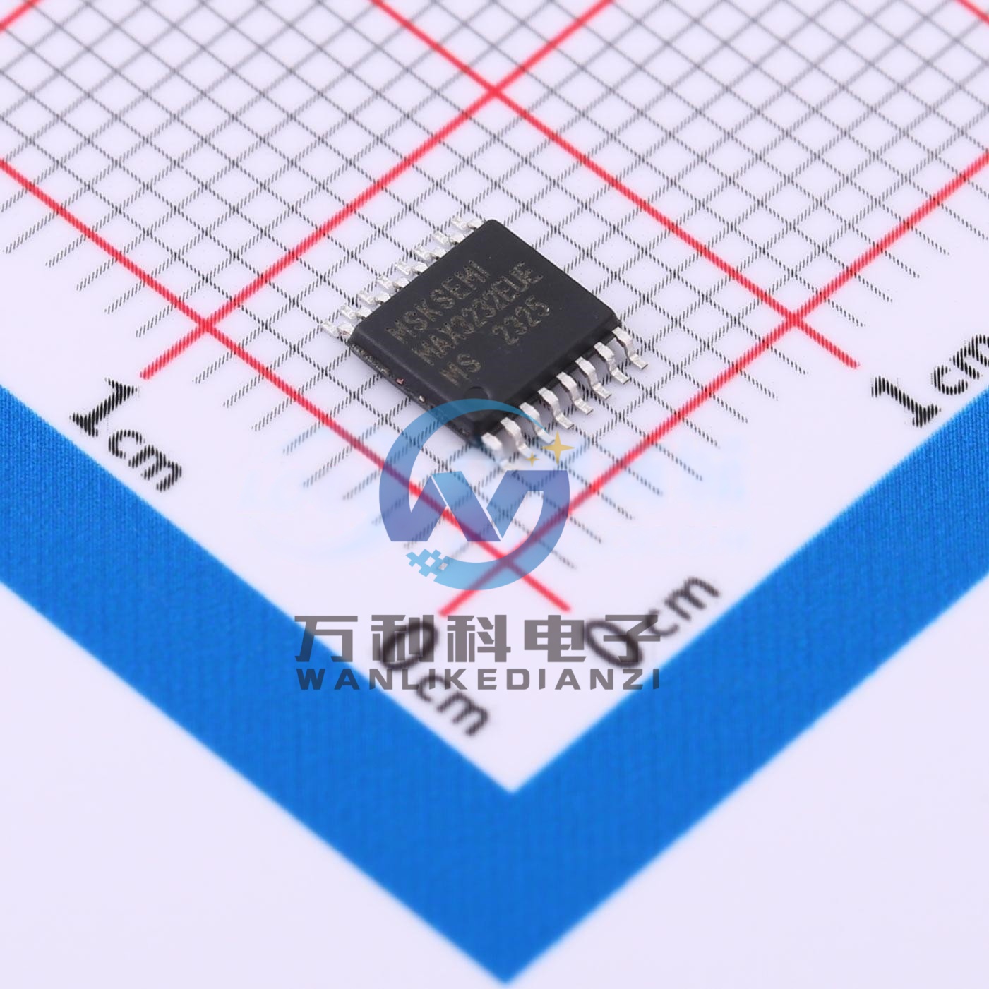 MAX3232EUE-MS 收发器RS232芯片TSSOP-16封装 原裝正品