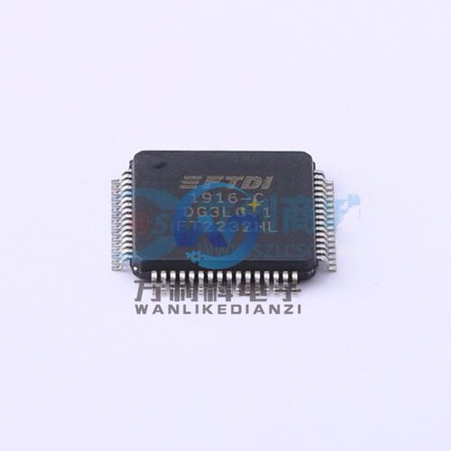 FT2232HL-REEL USB转UART；USB转FIFOUSB转换芯片LQFP-64(10x10)