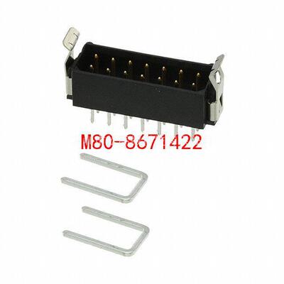 M80-8671422 [CONN HDR 2MM DUAL W/LATCH 14POS]