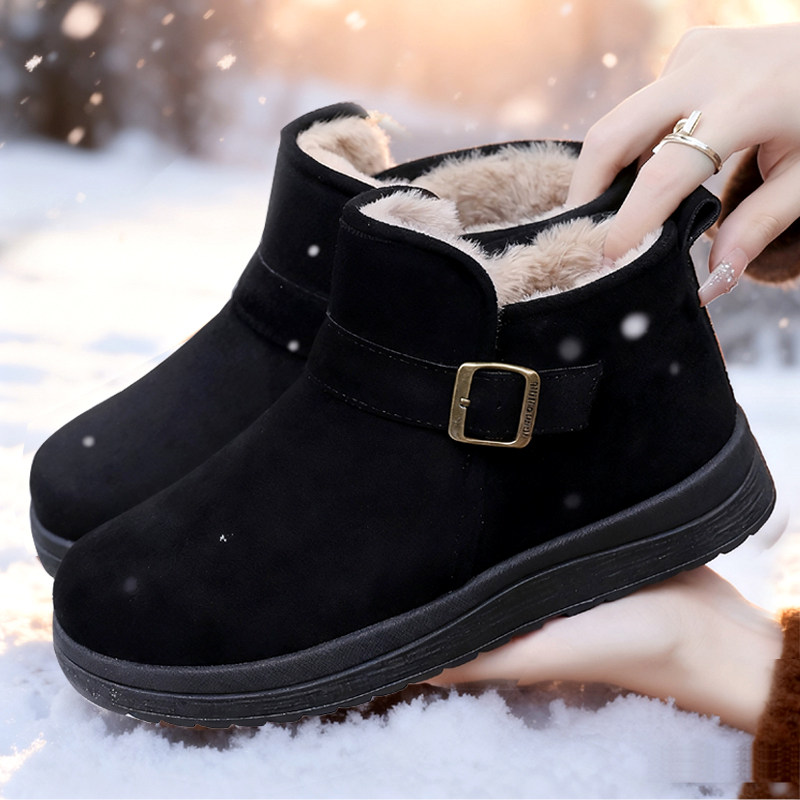 加绒勃肯鞋女棉鞋冬季保暖加绒老北京布鞋女短靴女士百搭妈妈棉鞋,女鞋,棉鞋,淘宝优惠券,粉丝福利购,淘宝优惠卷