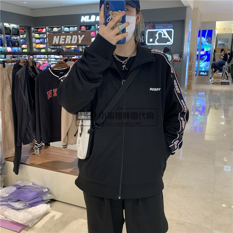 小狐狸海外代购NERDY专柜21RGB春秋新款百搭休闲彩色串标套装男女