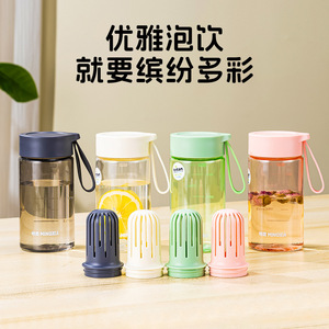 独立茶仓，便携提绳，高颜值水杯