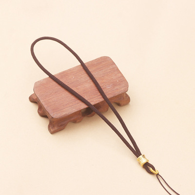 真言竹节手把绳文玩蜜蜡把件绳子