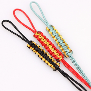 金线平结拉圈diy活动拉环绑吊坠尾线圈手工编织手链项链小配饰品