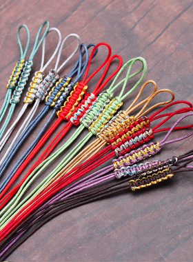 73号金线平结拉环0.6mm浅彩金拉圈编织线圈绑吊坠尾手链项链配饰