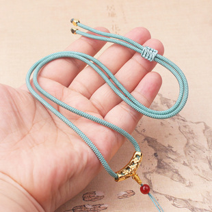 玉吊坠挂绳编织绳梅花弯管挂件绳diy翡翠玉佩挂坠绳子挂脖项链绳