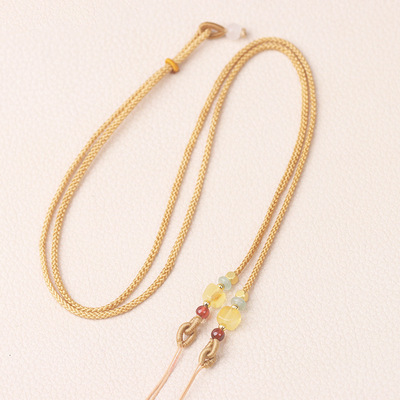 天珠吊坠挂绳项链绳黄金路路通绳