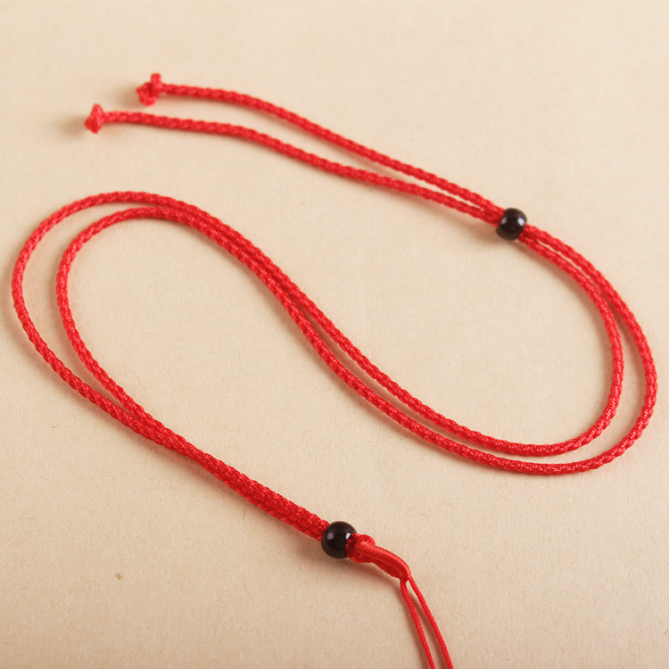 简约吊坠挂绳手工编织项链DIY