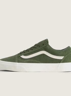 首尔的米家VANS 男鞋女鞋OLD SKOOL绿色翻皮休闲运动鞋滑板鞋