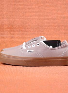 首尔的米家VANS 女鞋AUTHENTIC灰色帆布生胶底休闲运动滑板鞋