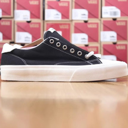 首尔的米家STRAYE 男鞋STANLEY黑白色帆布系带潮品休闲运动滑板鞋