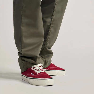 首尔的米家VANS 男鞋女鞋Authentic 44 LX酒红帆布滑板鞋运动鞋