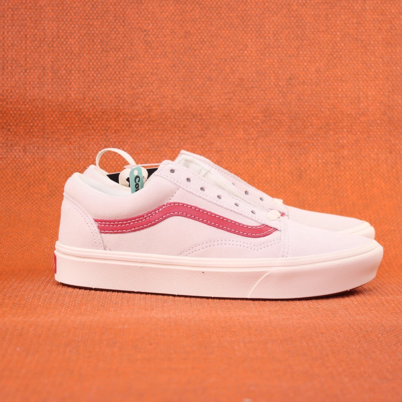 首尔的米家VANS 女鞋OLD SKOOL米红翻皮超轻底休闲滑板鞋运动鞋