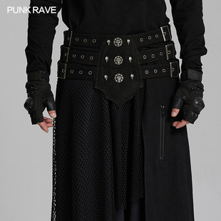 小破亚文化 PUNK RAVE pr朋克状态原创男装 霸气硬汉朋克腰带