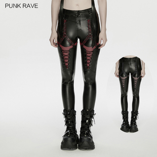 pr朋克状态女装 小破亚文化 PUNK RAVE Cyberpunk 赛博朋克紧身裤