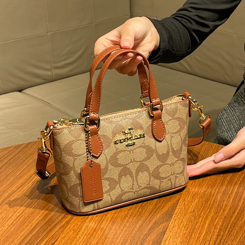 包包女式2026新款高级感时尚老花复古小个子托特包手提单肩斜挎包