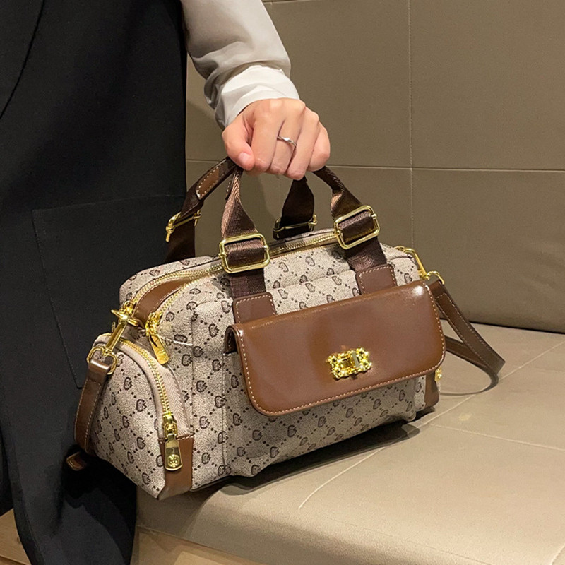 大包包女式2025新款高级感时尚波士顿枕头包大容量手提单肩斜挎包