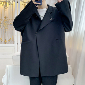 不规则西服 22秋装新款男装大码西装外套 DSA031-1 YY19 P75图片