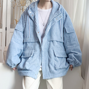 坑条灯芯绒夹克 22秋装新款男装港风大码夹克外套 YY836 P85,男装夹克,电商A031-1