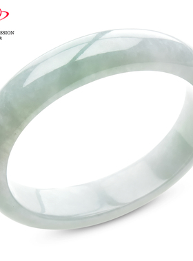 豪8印象手镯之家S225018Y605翡翠贵妃手镯圈口50.7mm白底浅绿玉镯