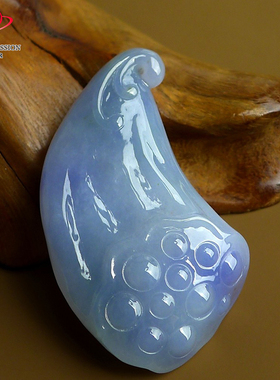 豪8印象手镯之家Z26260Z166翡翠莲藕吊坠天然紫罗兰藕断丝连挂件