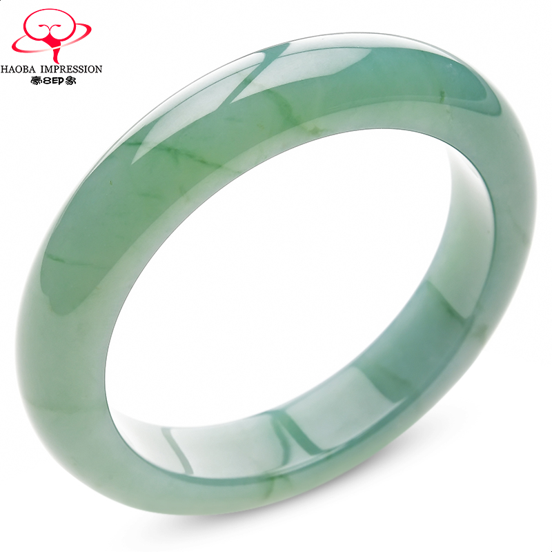 豪8印象·手镯之家S8-197天然翡翠手镯圈口57.0mm冰种蓝水玉镯