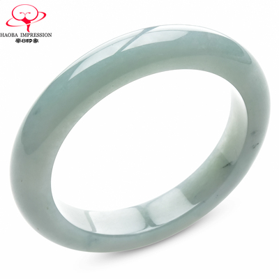 豪8印象手镯之家S1225128Y129翡翠手镯圈口56.5mm缅甸蓝水玉镯