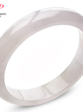 豪8印象·手镯之家S325028Y444翡翠圈口61.4mm天然缅甸淡紫玉手镯