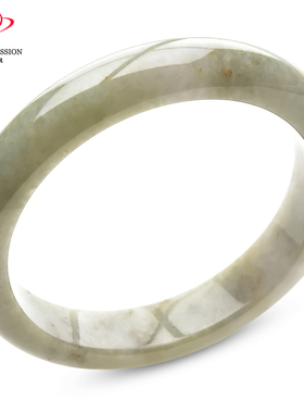 豪8印象P26018P478翡翠手镯圈口58.1mm天然缅甸冰糯种浅黄翡玉镯