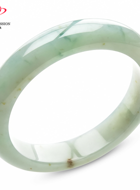 豪8印象手镯之家S1225128Y126翡翠手镯圈口56.4mm飘花带洒金玉镯