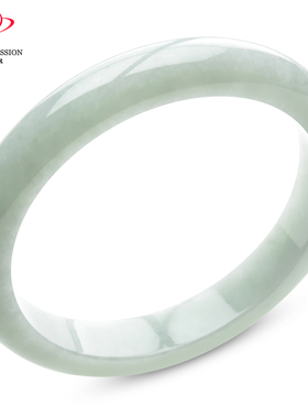 豪8印象P26048P217翡翠手镯圈口62.1mm冰糯种淡绿天然缅甸玉镯