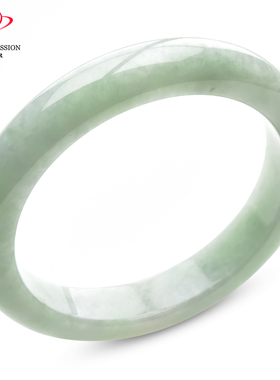 豪8印象P26048P253翡翠手镯圈口57.8mm冰糯种淡绿天然缅甸玉镯