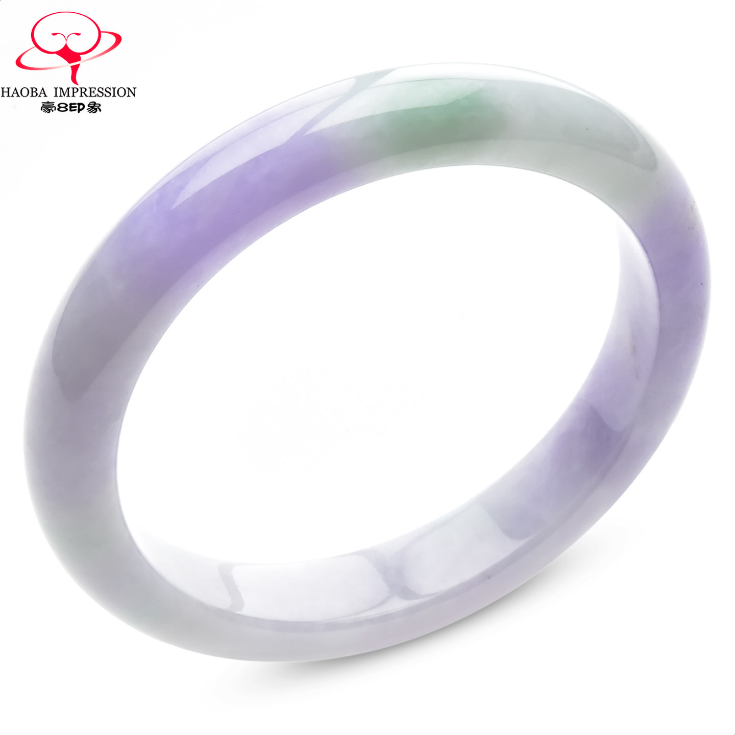 豪8印象手镯之家S1225128Y166翡翠手镯圈口57.8mm天然缅甸a货玉镯