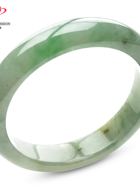 豪8印象P26018P406翡翠手镯圈口54.8mm冰糯种天然a货湖水绿玉镯子