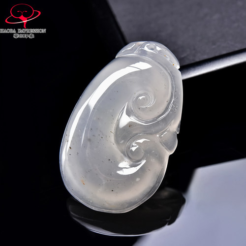 豪8印象翡王妃F25002F226非洲翠如意吊坠天然冰种冰白玉如意挂件