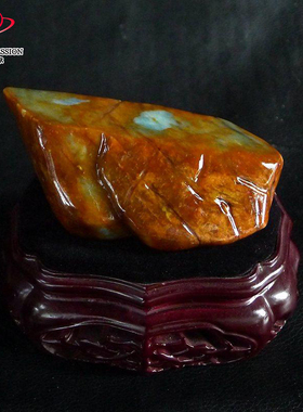 豪8印象Z26015G348抛光摆件毛料玉石 缅甸天然正品翡翠原石0.37kg