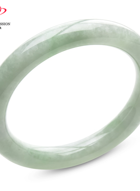 豪8印象P26048P239翡翠手镯圈口55.6mm冰糯种淡绿天然缅甸玉镯