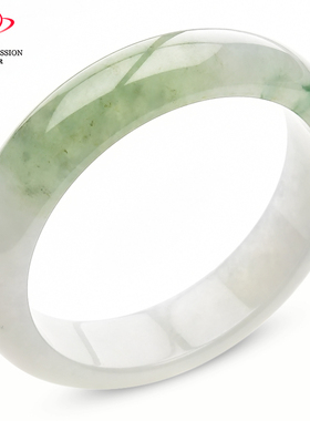 豪8印象·手镯之家M165翡翠手镯圈口58.6mm天然冰种油青玉镯a货